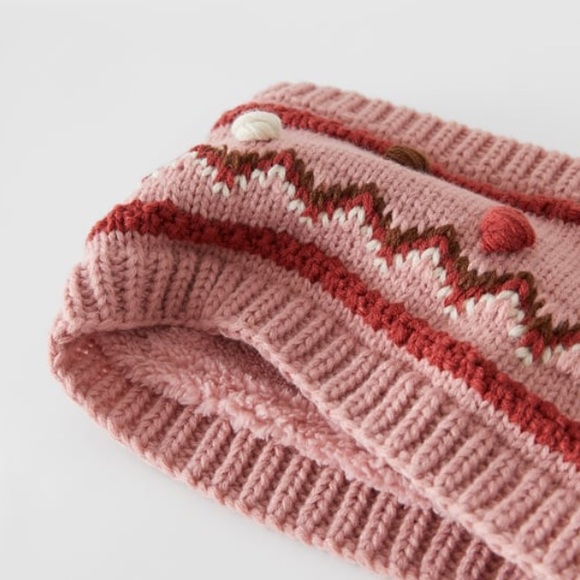 NWT Zara 1-3Y knit hat and matching knit scarf - Picture 5 of 6